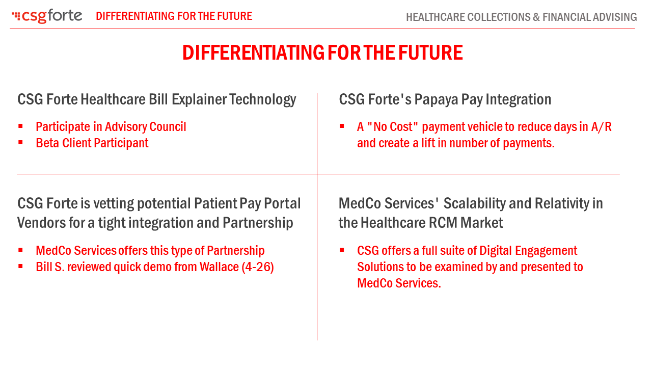 CSG Forte Differentiating for the Future